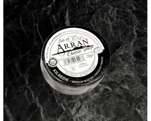ARRAN CHEDDAR KILBRIDE MEDIUM MATURE PLAIN TRUCKLE 200G